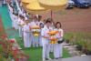 อัญเชิญผ้าไตรเดินเวียนประทักษิณรอบอาคารปฏิบัติธรรม