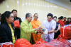 Wat Phra Dhammakaya provides relief supply bags for evacuees of Thai-Cambodian border clashes.
