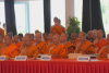 สมเด็จพระสังฆราชประทานพระคติธรรมในพิธีเปิดการประชุมสหภาพพระธรรมทูตไทยในทวีปยุโรป ณ วัดศรีนครินทรวราราม ประเทศสวิตเซอร์แลนด์