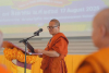 สมเด็จพระสังฆราชประทานพระคติธรรมในพิธีเปิดการประชุมสหภาพพระธรรมทูตไทยในทวีปยุโรป ณ วัดศรีนครินทรวราราม ประเทศสวิตเซอร์แลนด์
