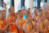 สมเด็จพระสังฆราชประทานพระคติธรรมในพิธีเปิดการประชุมสหภาพพระธรรมทูตไทยในทวีปยุโรป ณ วัดศรีนครินทรวราราม ประเทศสวิตเซอร์แลนด์