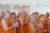 สมเด็จพระสังฆราชประทานพระคติธรรมในพิธีเปิดการประชุมสหภาพพระธรรมทูตไทยในทวีปยุโรป ณ วัดศรีนครินทรวราราม ประเทศสวิตเซอร์แลนด์