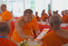 สมเด็จพระสังฆราชประทานพระคติธรรมในพิธีเปิดการประชุมสหภาพพระธรรมทูตไทยในทวีปยุโรป ณ วัดศรีนครินทรวราราม ประเทศสวิตเซอร์แลนด์