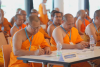 สมเด็จพระสังฆราชประทานพระคติธรรมในพิธีเปิดการประชุมสหภาพพระธรรมทูตไทยในทวีปยุโรป ณ วัดศรีนครินทรวราราม ประเทศสวิตเซอร์แลนด์