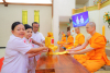 คณะประธานได้น้อมถวายไทยธรรมแด่ท่านประธานสงฆ์
