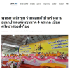 สื่อมวลชนเสนอข่าวงานบุญ พุทธศาสนิกชน ร่วมทอดผ้าป่าสร้างลานอเนกประสงค์พญานาค 4 ตระกูล เชื่อมศรัทธาสองฝั่งโขง