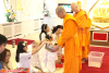 Wat Phra Dhammakaya Newcastle arranged the Ceremony of Offering Sustenance to the Buddha in May