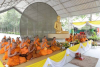 อบต.คลองสาม-คณะศิษย์วัดพระธรรมกาย จัดงานบุญพิธีเจริญพระพุทธมนต์