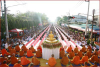 The Morning Alms Round to 12,600 monks in Hat Yai