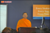 The teaching monk from Dhammakaya Florida Temple taught how to meditate