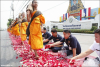 The Photo Collection of the Dhammachai Dhutanga of Inviting the Gold Statue of Luang Pu on April 3rd, 2012