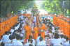 The Morning Alms Round to 365 Foreign Monks at POP House, Ban Suan Thawandham