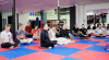 Meditation Session for locals at Boxing camp, France