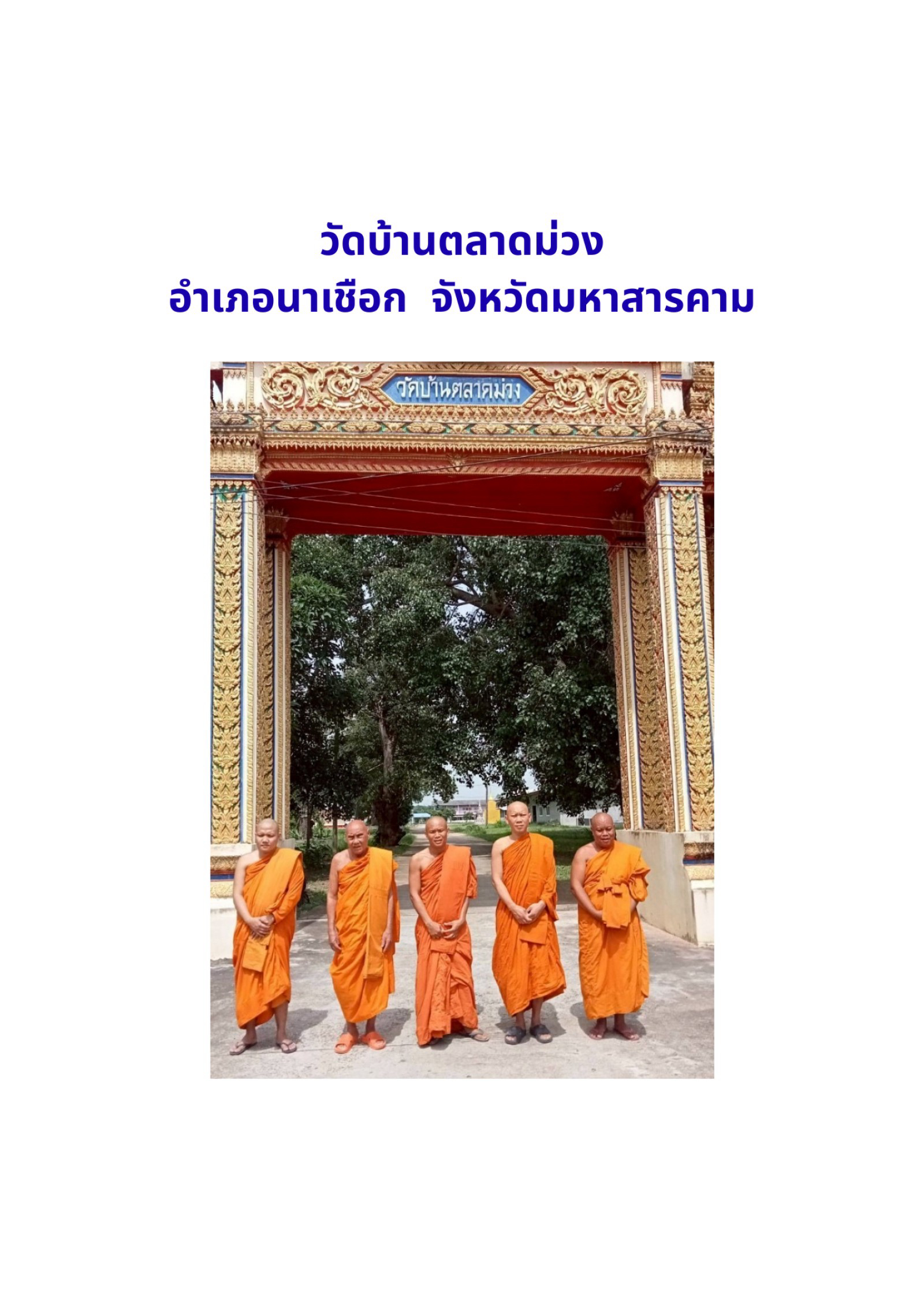 วัดตลาดม่วง(บ้านตลาดม่วง)