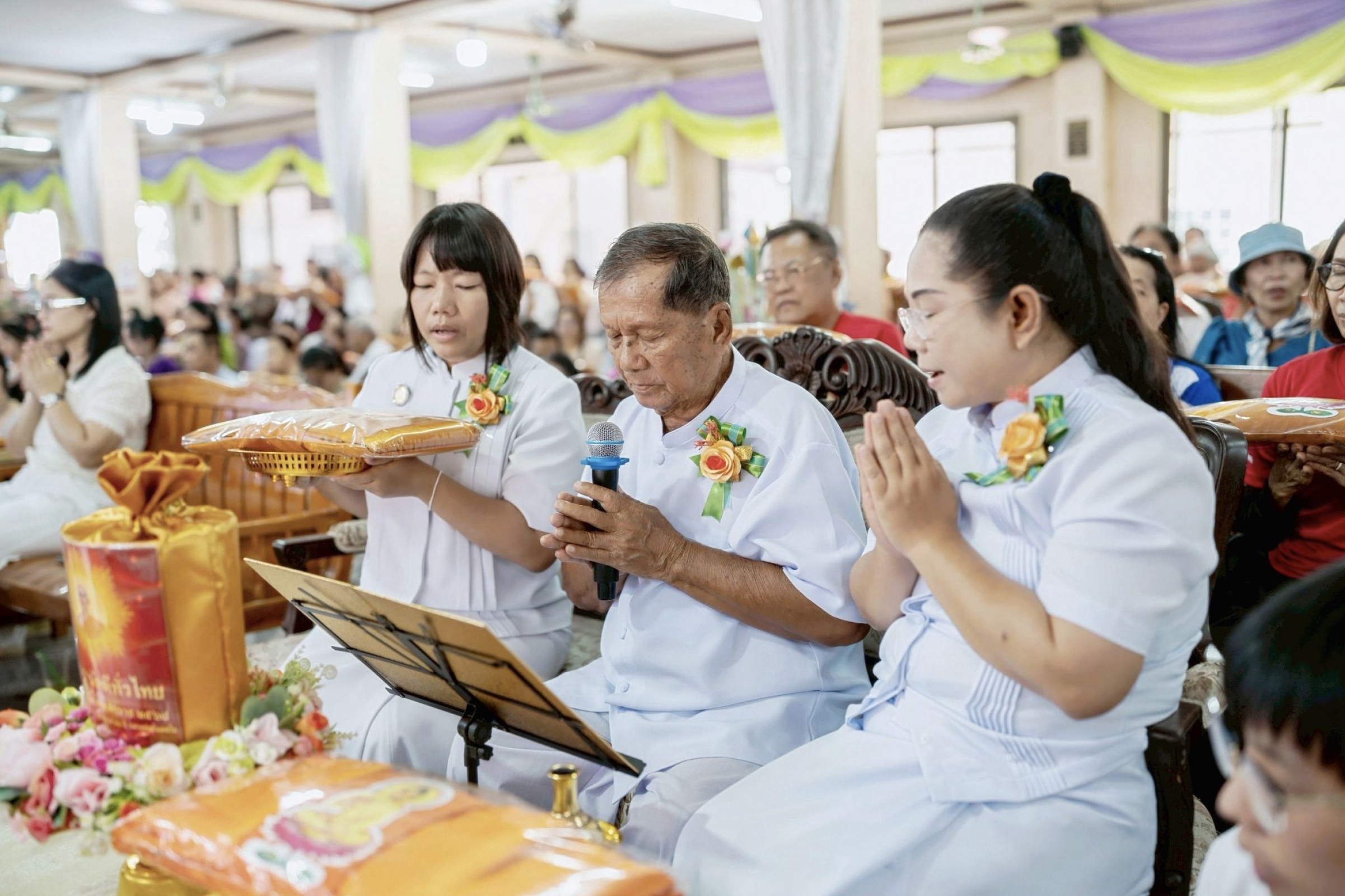 ภาพกล่าวคำถวายกฐินวัดคลองชัน