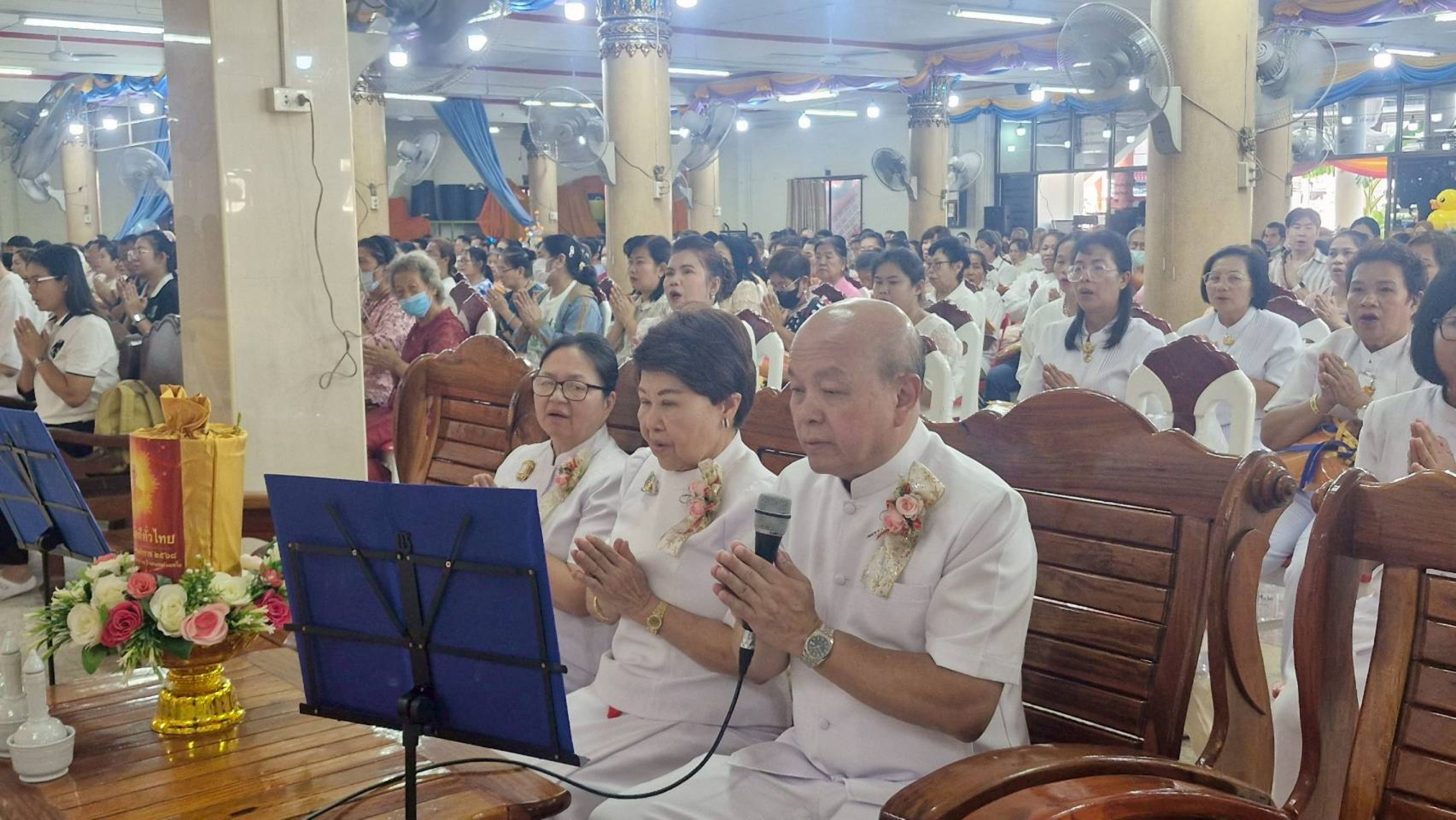 ภาพร่วมพิธีกรรมวัดคุณหญิงส้มจีน