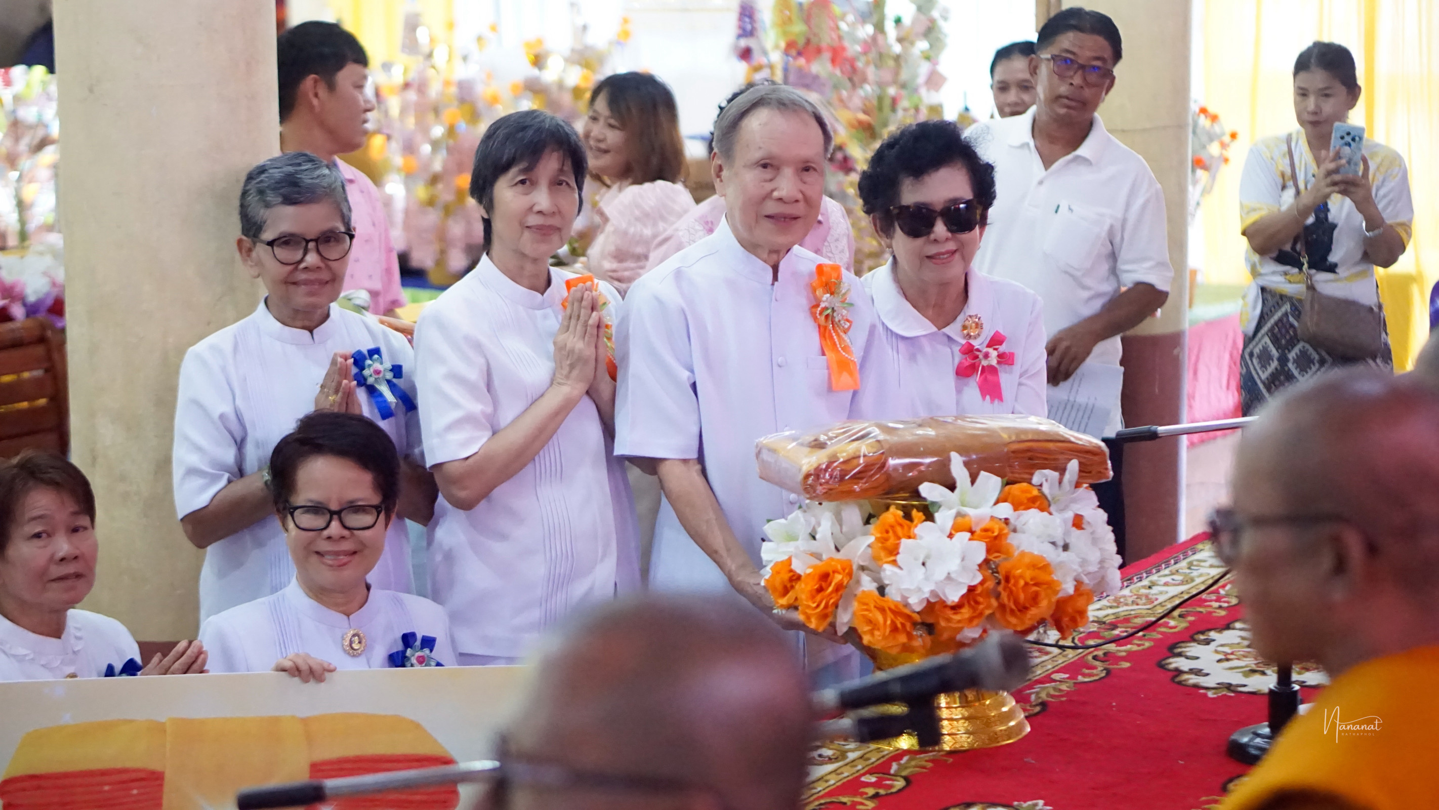 ภาพร่วมพิธีกรรมวัดราษฎร์นิธิยาวาส