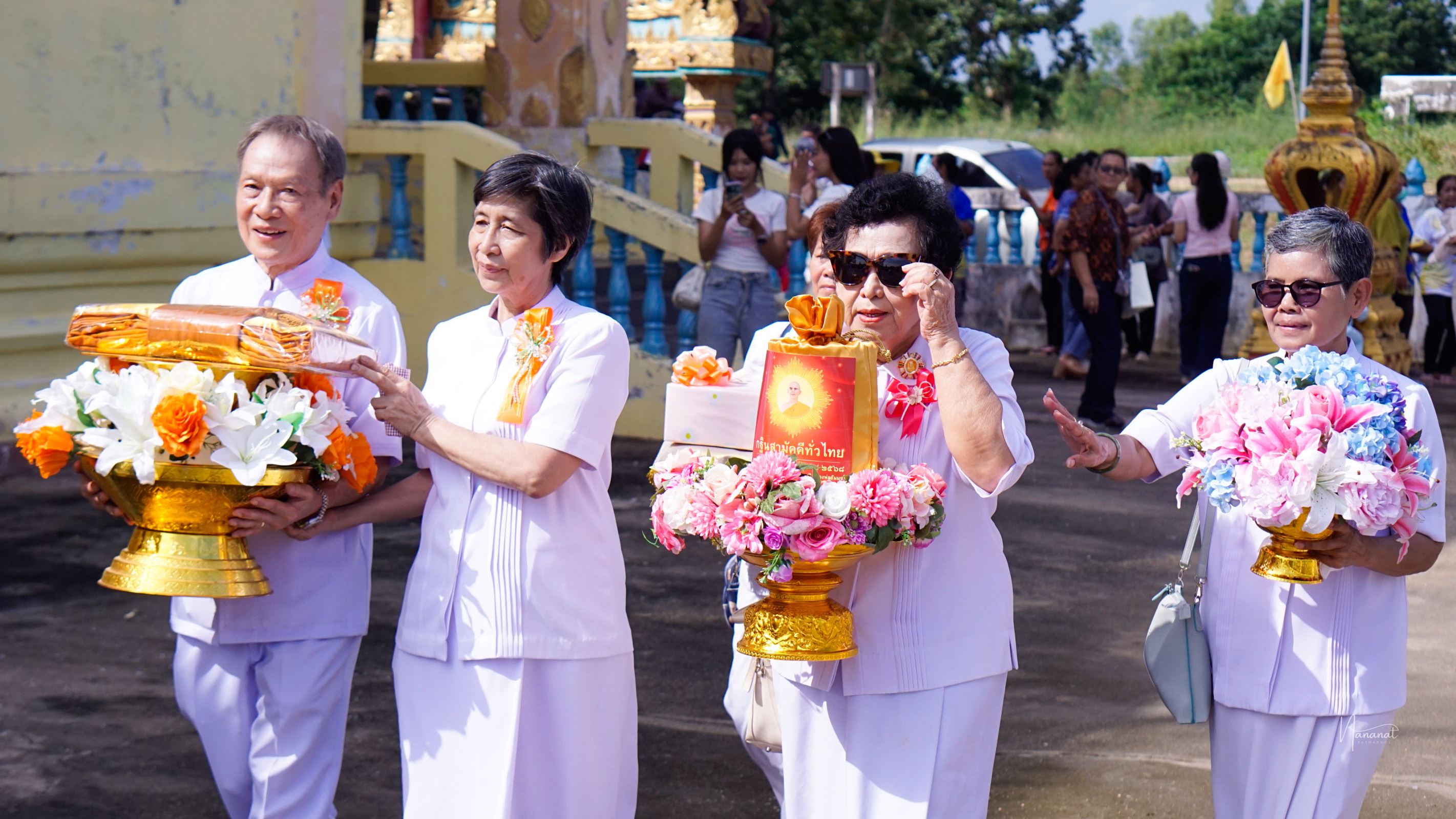 ภาพร่วมพิธีกรรมวัดราษฎร์นิธิยาวาส