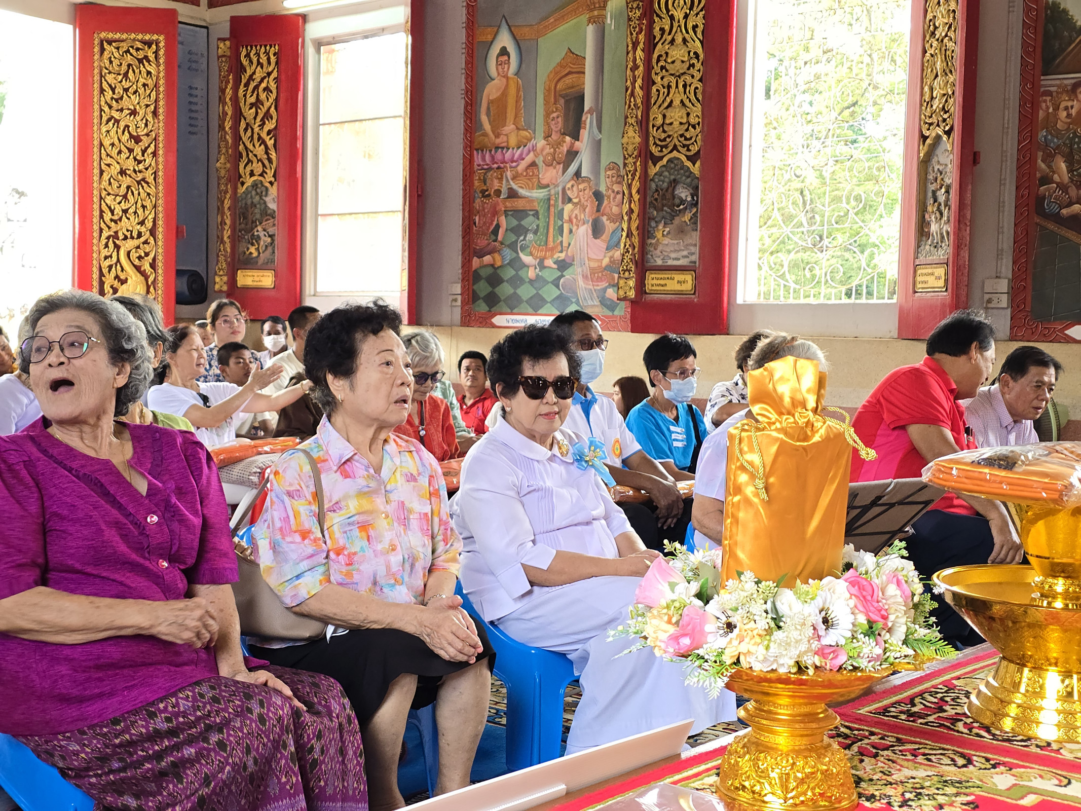 ภาพร่วมพิธีกรรมวัดโพธิ์งาม