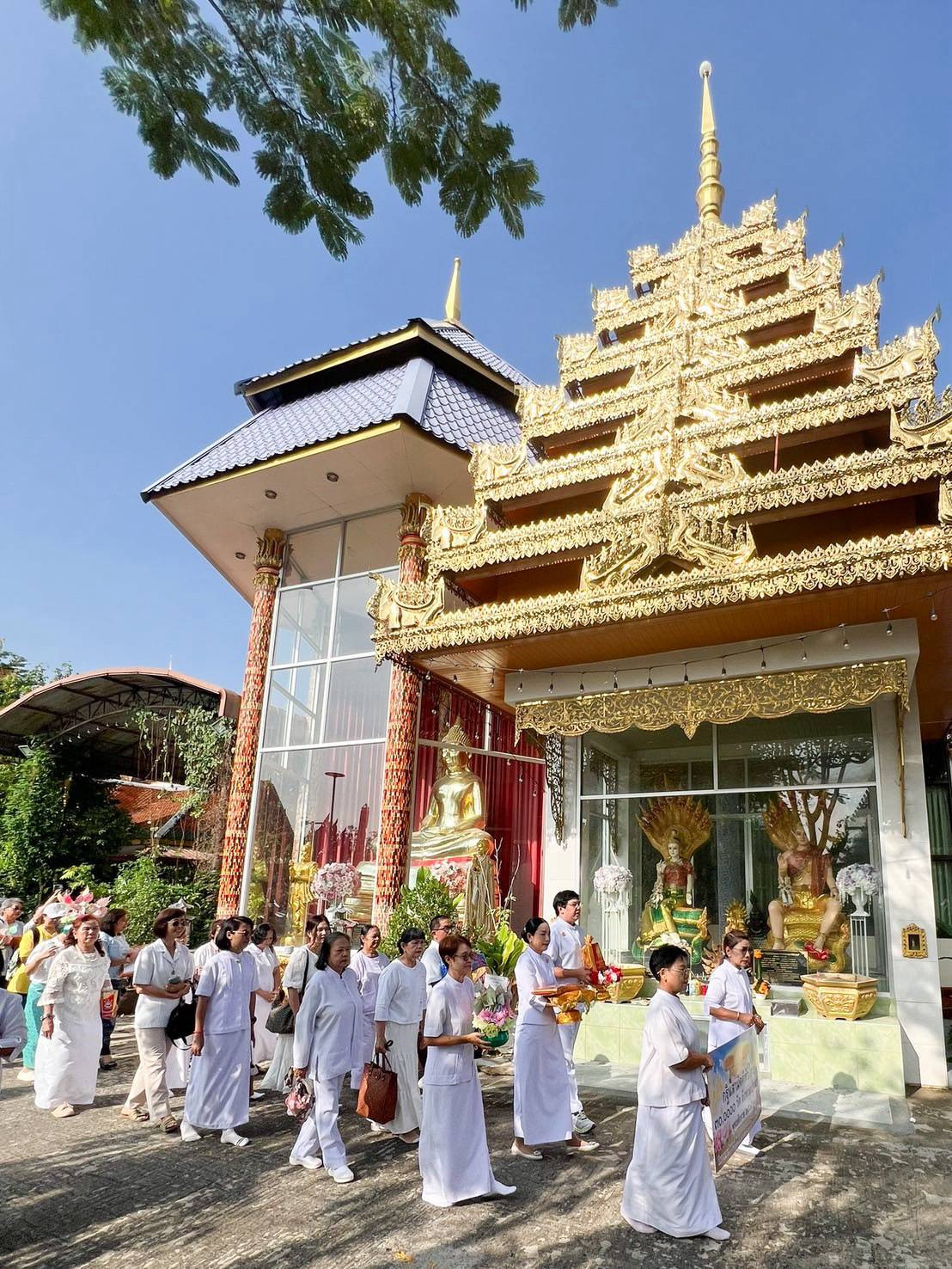 ภาพร่วมพิธีกรรมวัดพุทธวิชยาราม