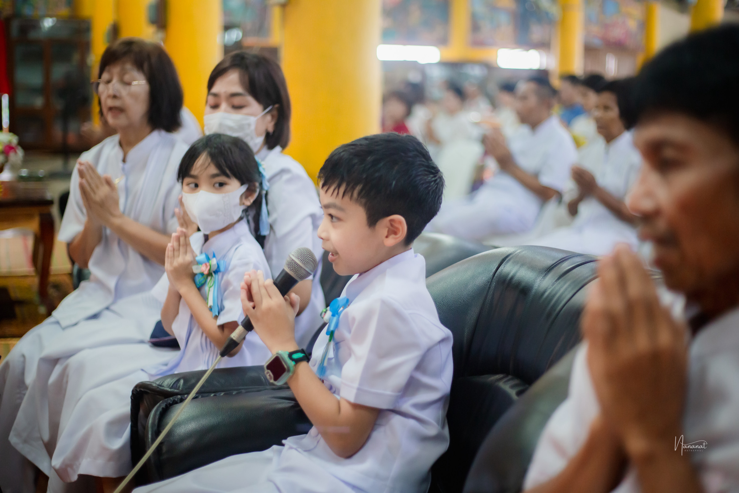 ภาพกล่าวคำถวายกฐินวัดอัมพวนาราม