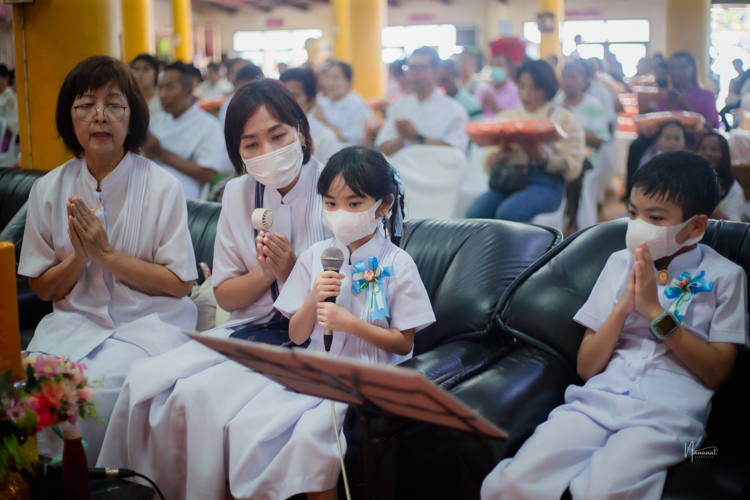 ภาพร่วมพิธีกรรมวัดอัมพวนาราม