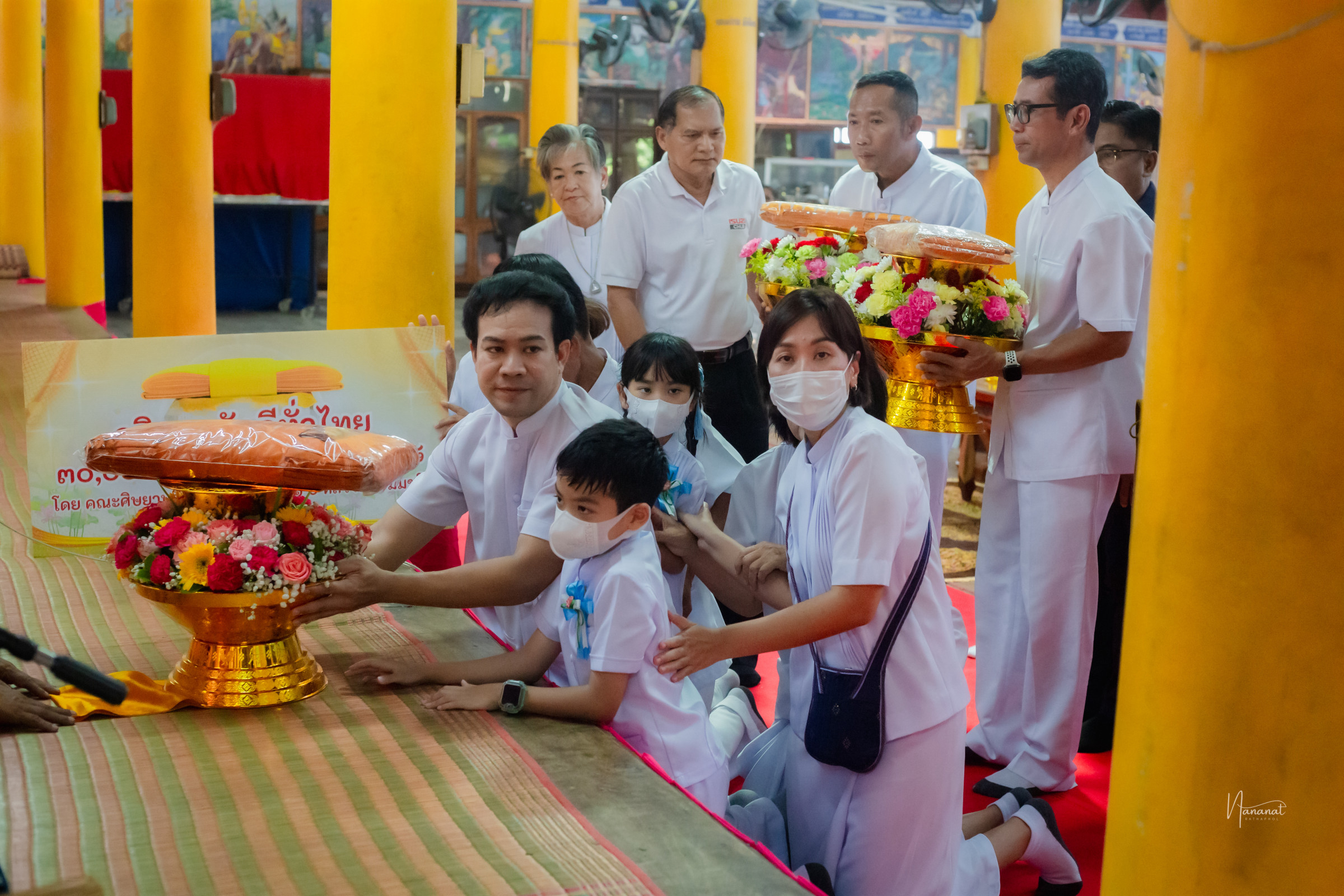 ภาพร่วมพิธีกรรมวัดอัมพวนาราม