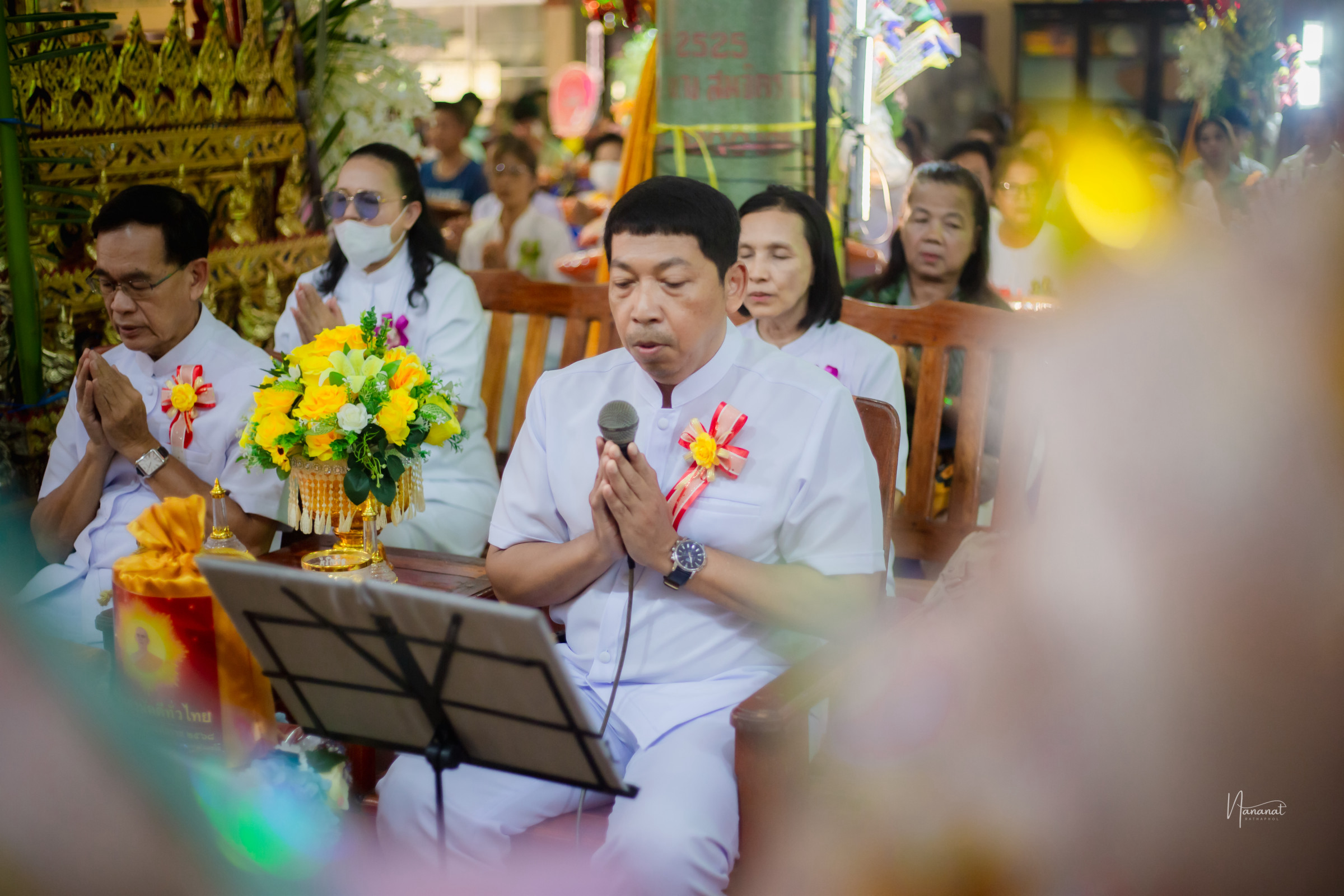 ภาพกล่าวคำถวายกฐินวัดคลองจันทน์