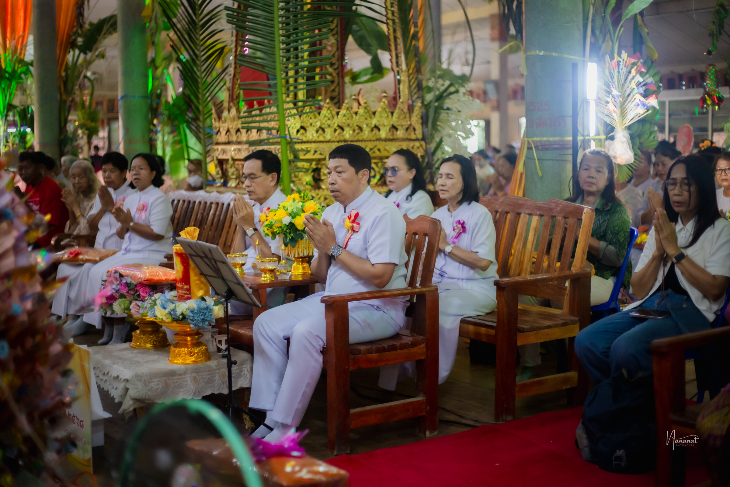 ภาพร่วมพิธีกรรมวัดคลองจันทน์