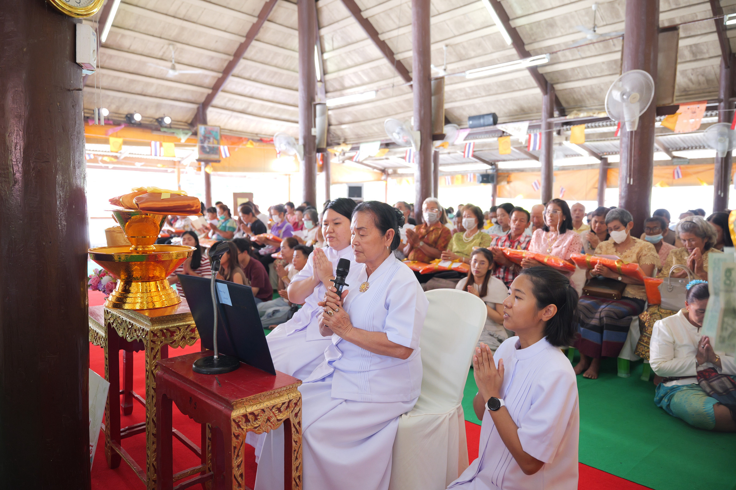 ภาพกล่าวคำถวายกฐินวัดนางคุ่ม