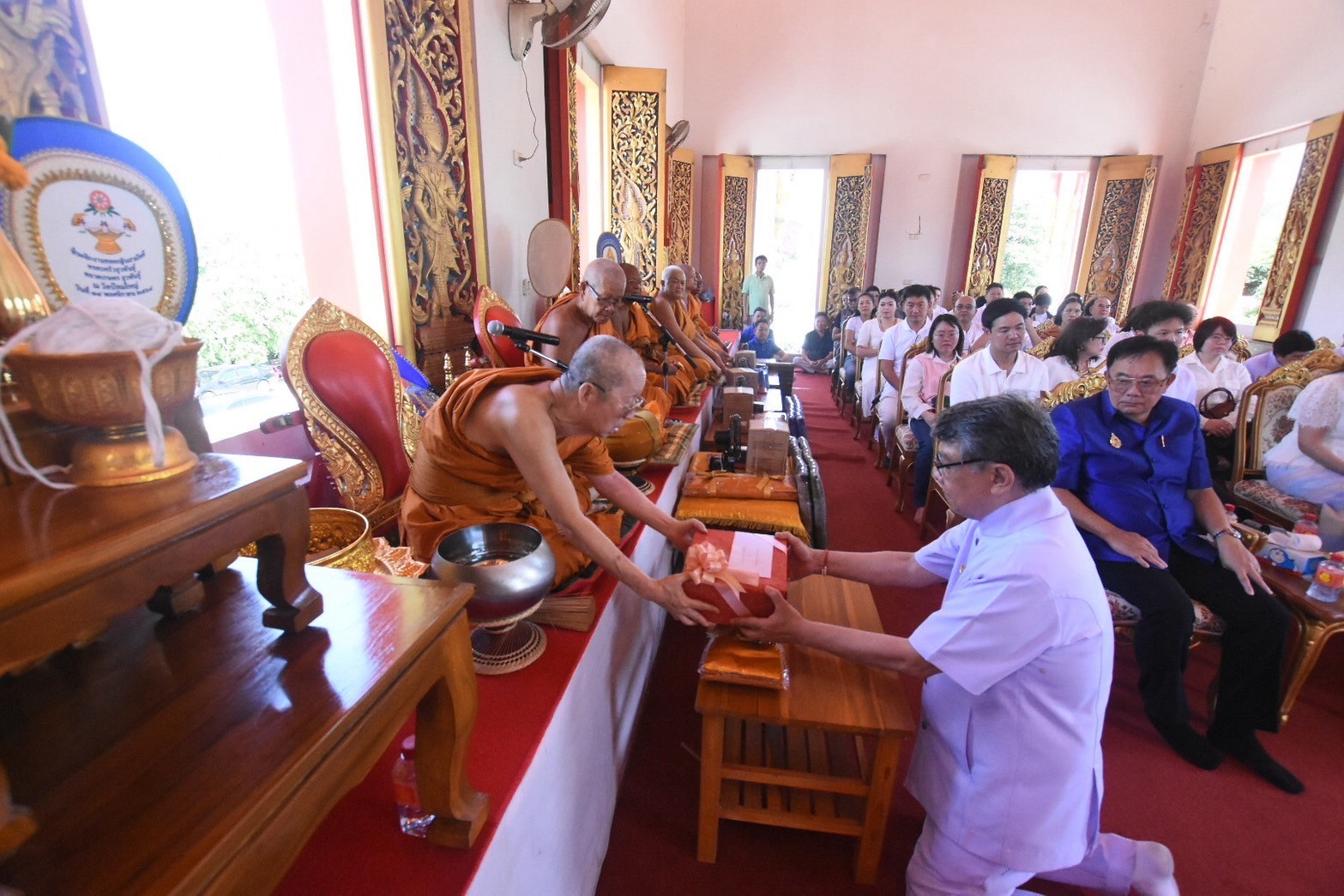 ภาพร่วมพิธีกรรมวัดป้อมใหญ่