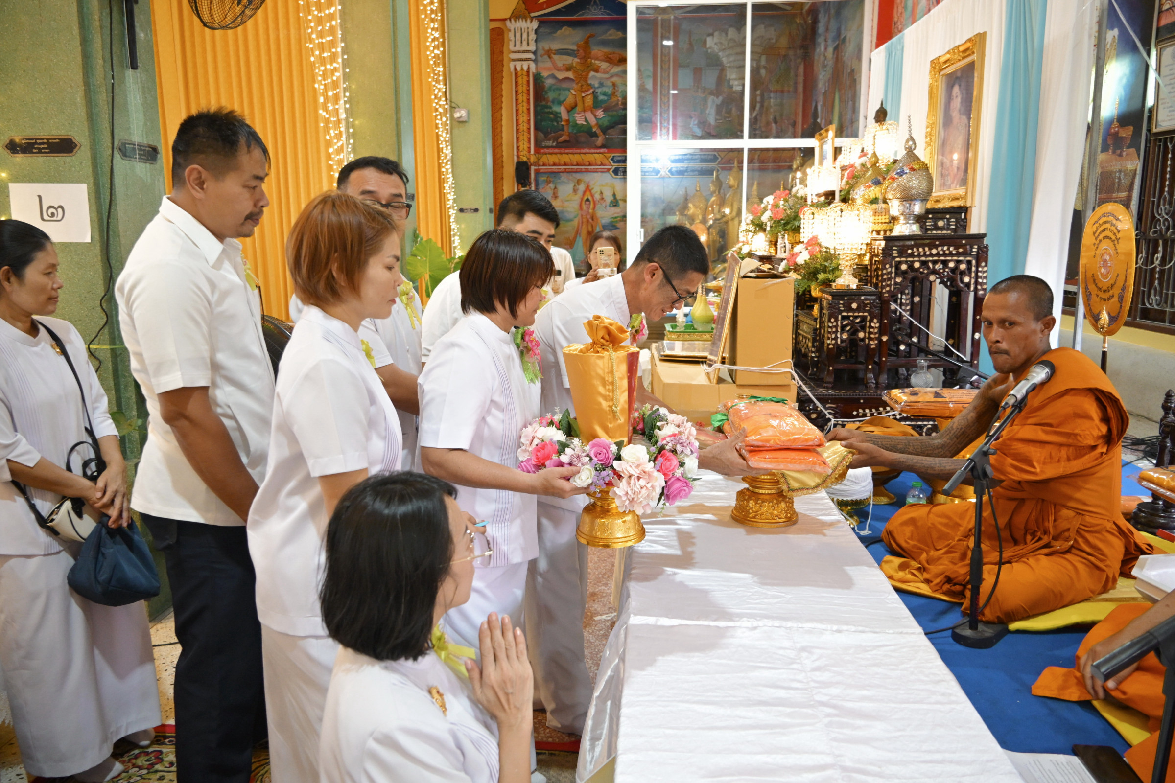 ภาพร่วมพิธีกรรมวัดคลองพุทรา