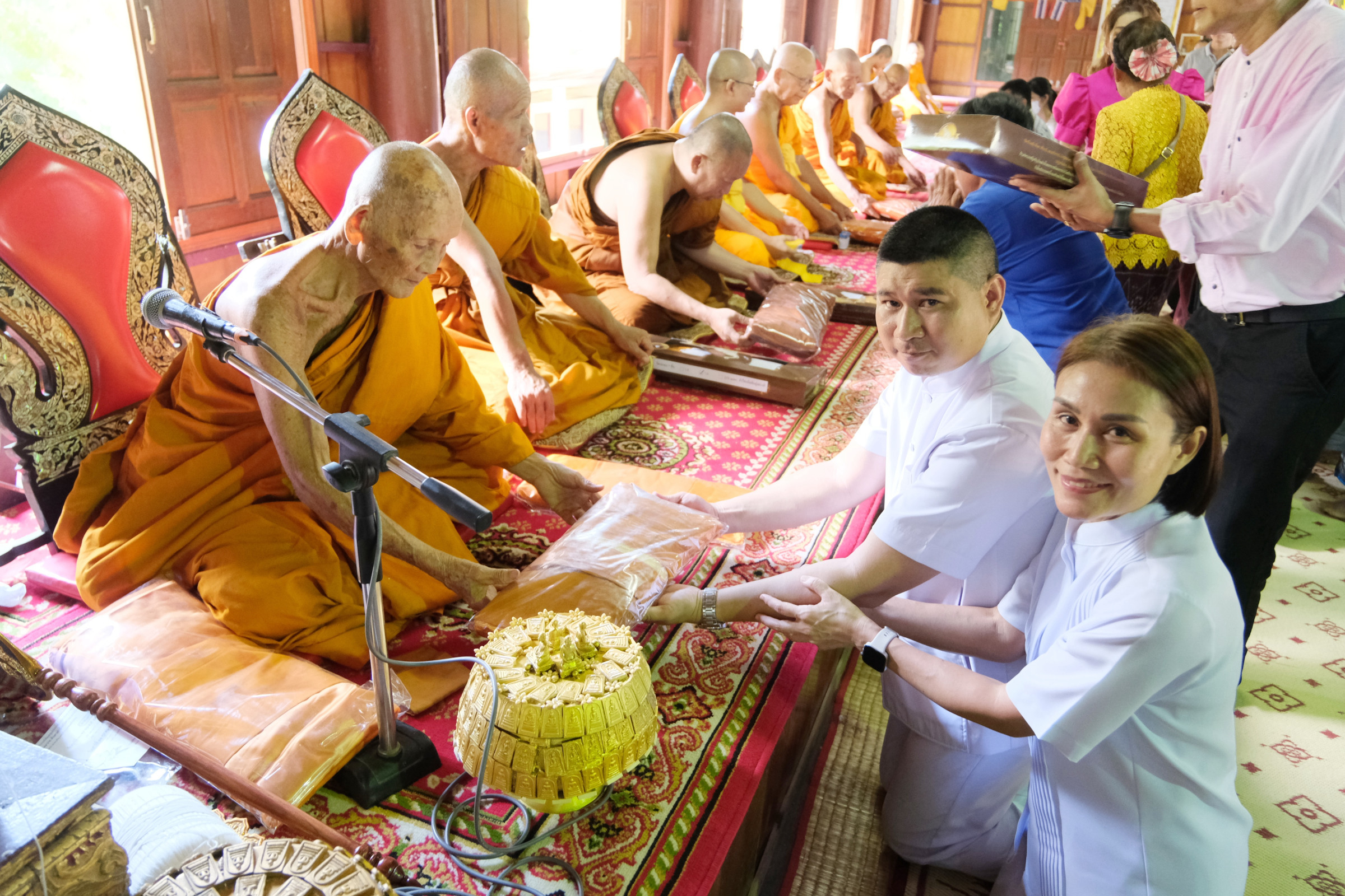 ภาพร่วมพิธีกรรมวัดป่าหวายเก่า