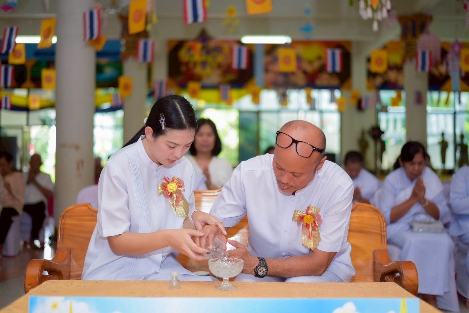 ภาพร่วมพิธีกรรมวัดจันทาราม