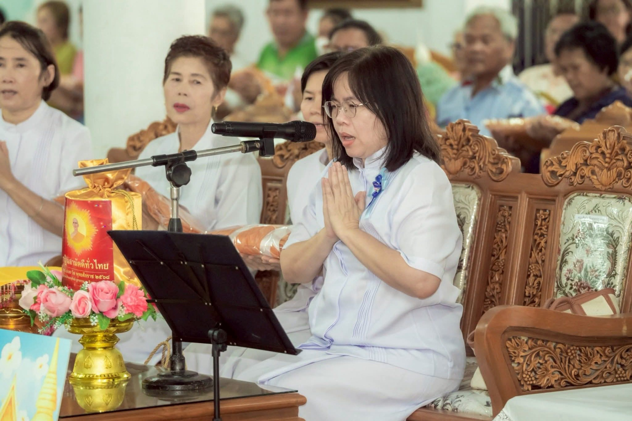 ภาพกล่าวคำถวายกฐินวัดโพธิ์เก้าต้น