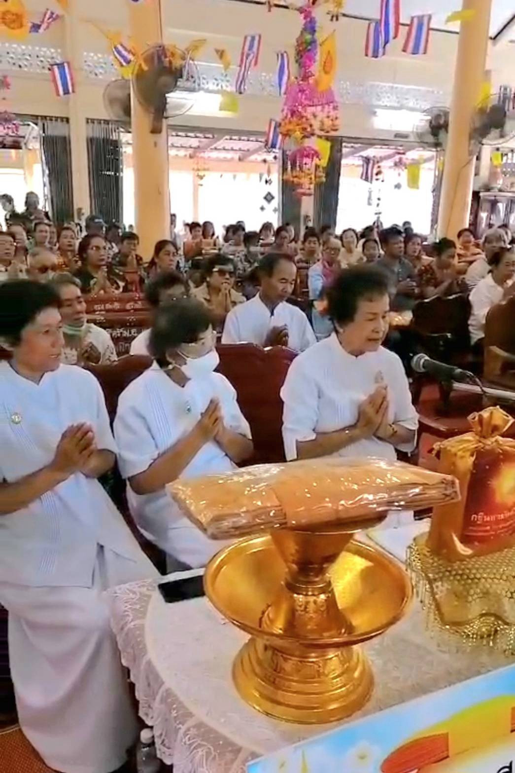 ภาพกล่าวคำถวายกฐินวัดธรรมิกาวาส