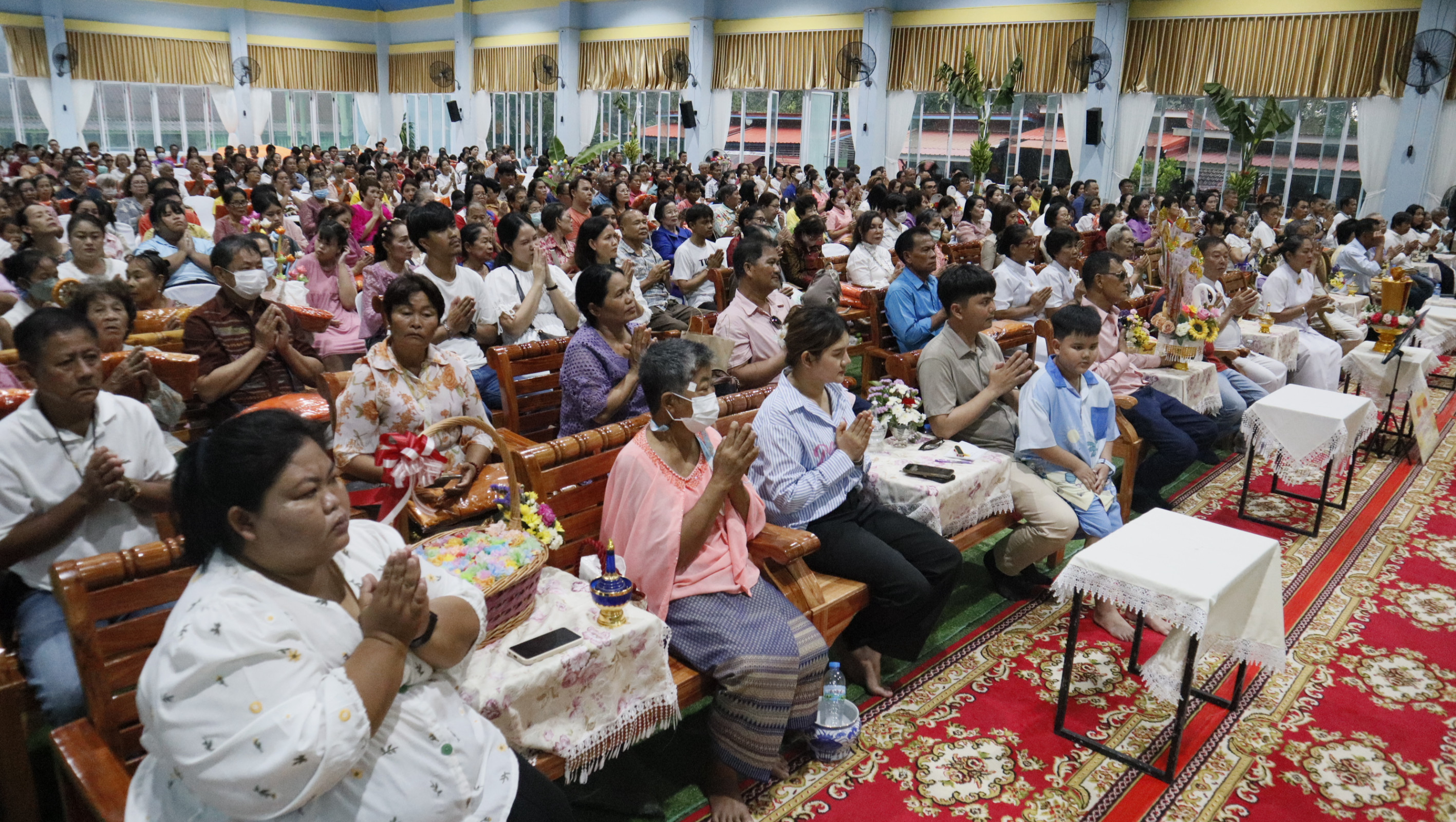 ภาพร่วมพิธีกรรมวัดเจริญธรรม