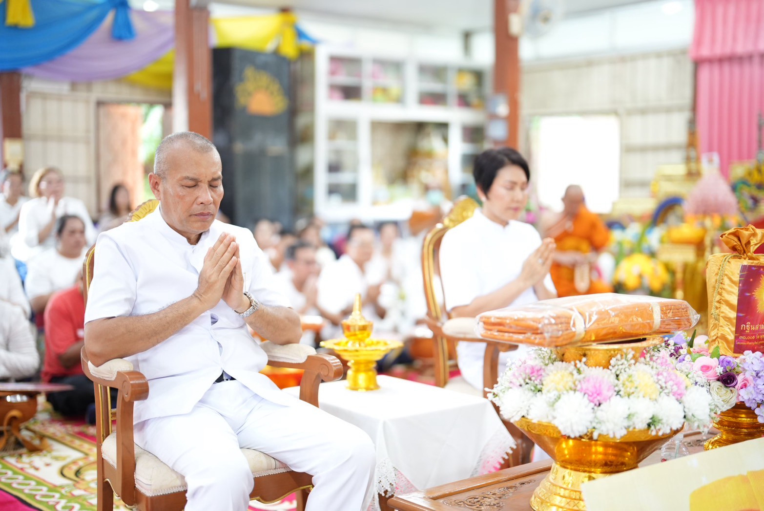 ภาพร่วมพิธีกรรมวัดจำศีล