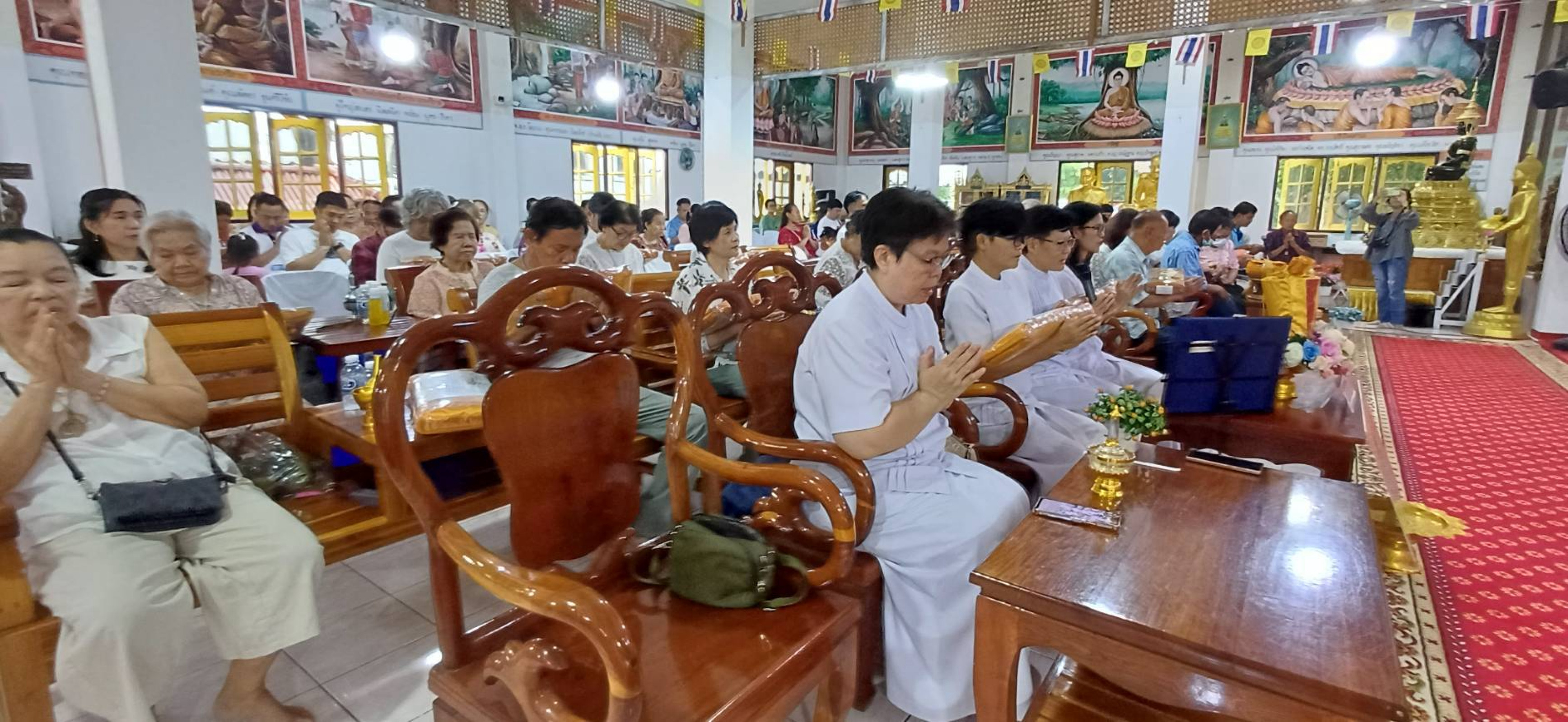 ภาพร่วมพิธีกรรมวัดเจดีย์งาม