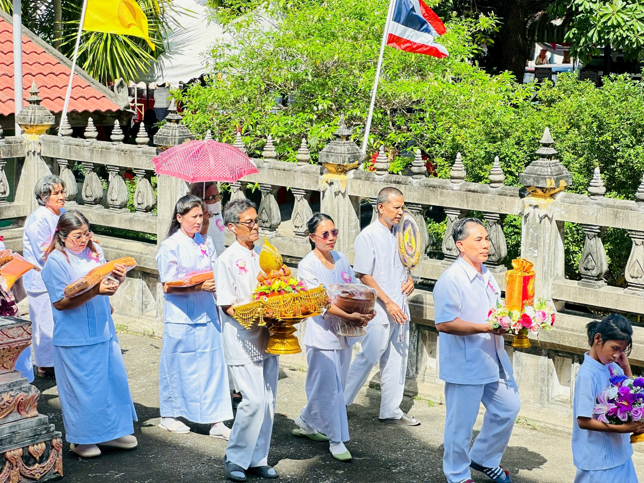 ภาพร่วมพิธีกรรมวัดสุนันทาราม