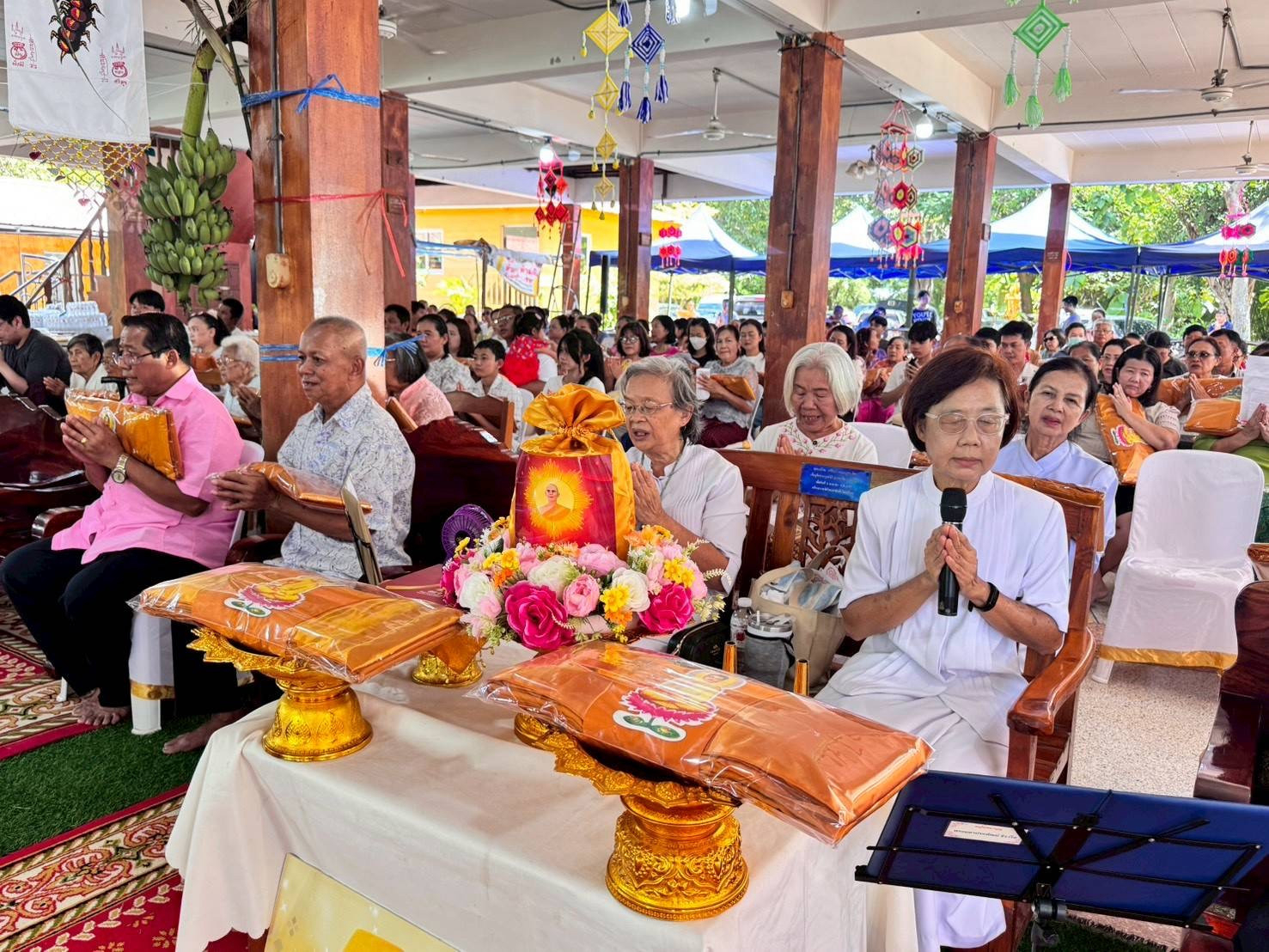 ภาพกล่าวคำถวายกฐินวัดใหม่สามัคคี