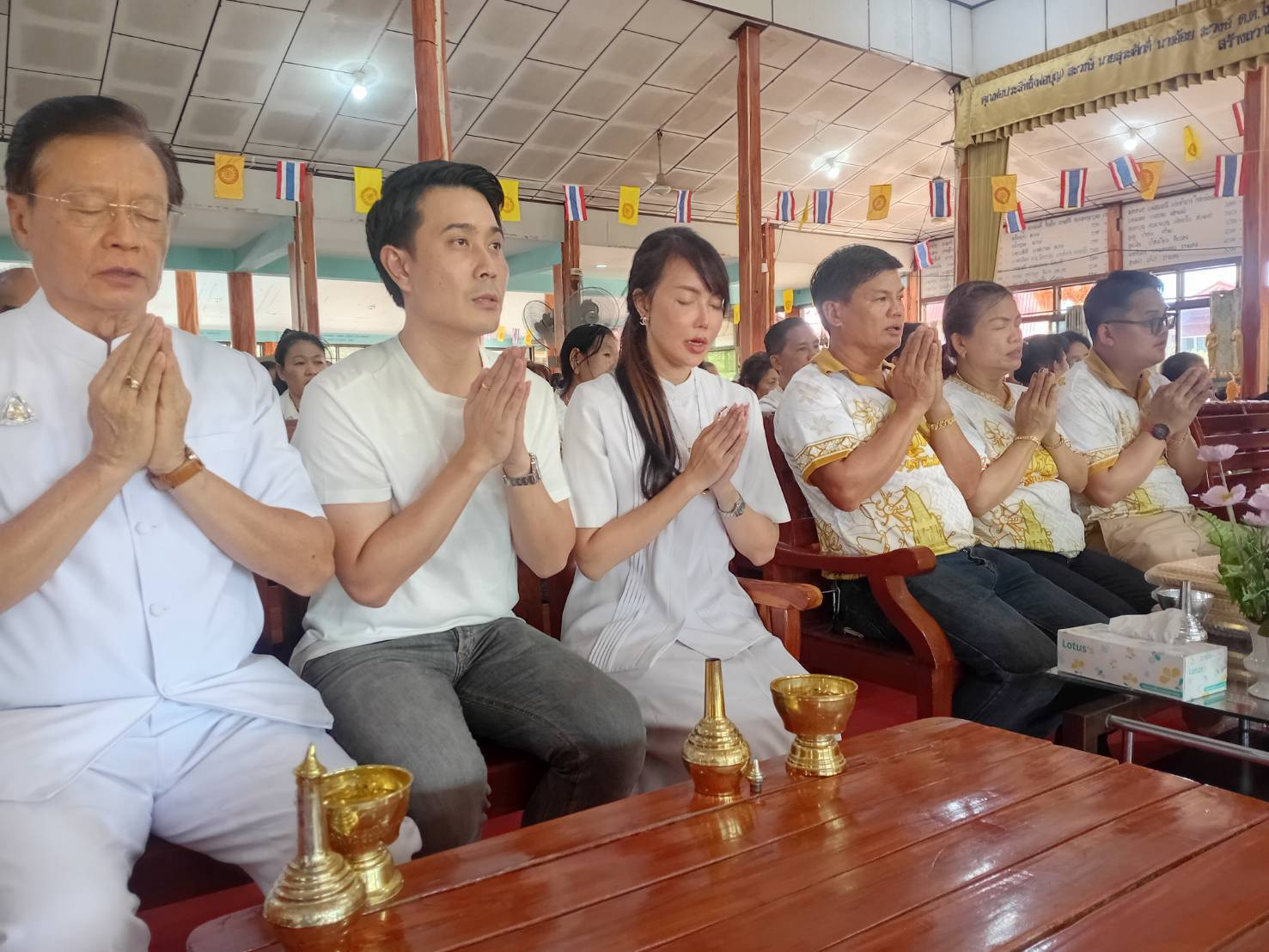 ภาพกล่าวคำถวายกฐินวัดหนองเขื่อนช้าง