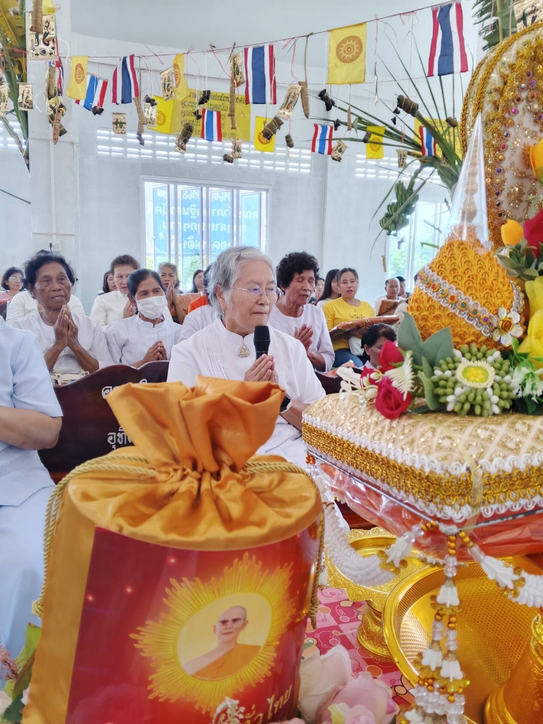 ภาพกล่าวคำถวายกฐินสำนักสงฆ์ซับน้อยใต้สามัคคี