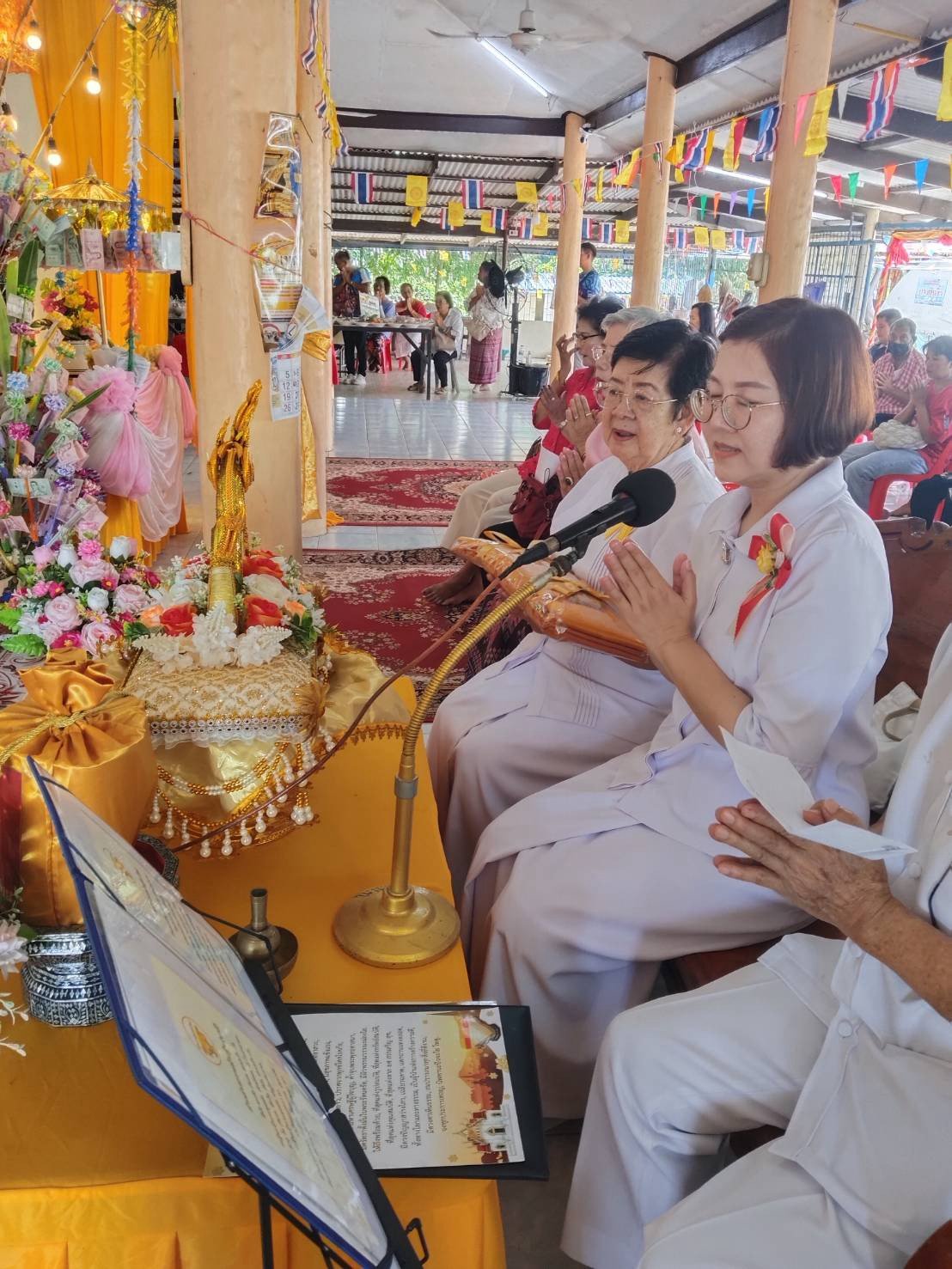 ภาพกล่าวคำถวายกฐินวัดปทุมคงคา(ประทุมคงคาราม)