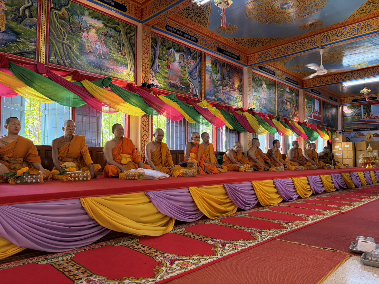 ภาพร่วมพิธีกรรมวัดโบสถ์สายทอง