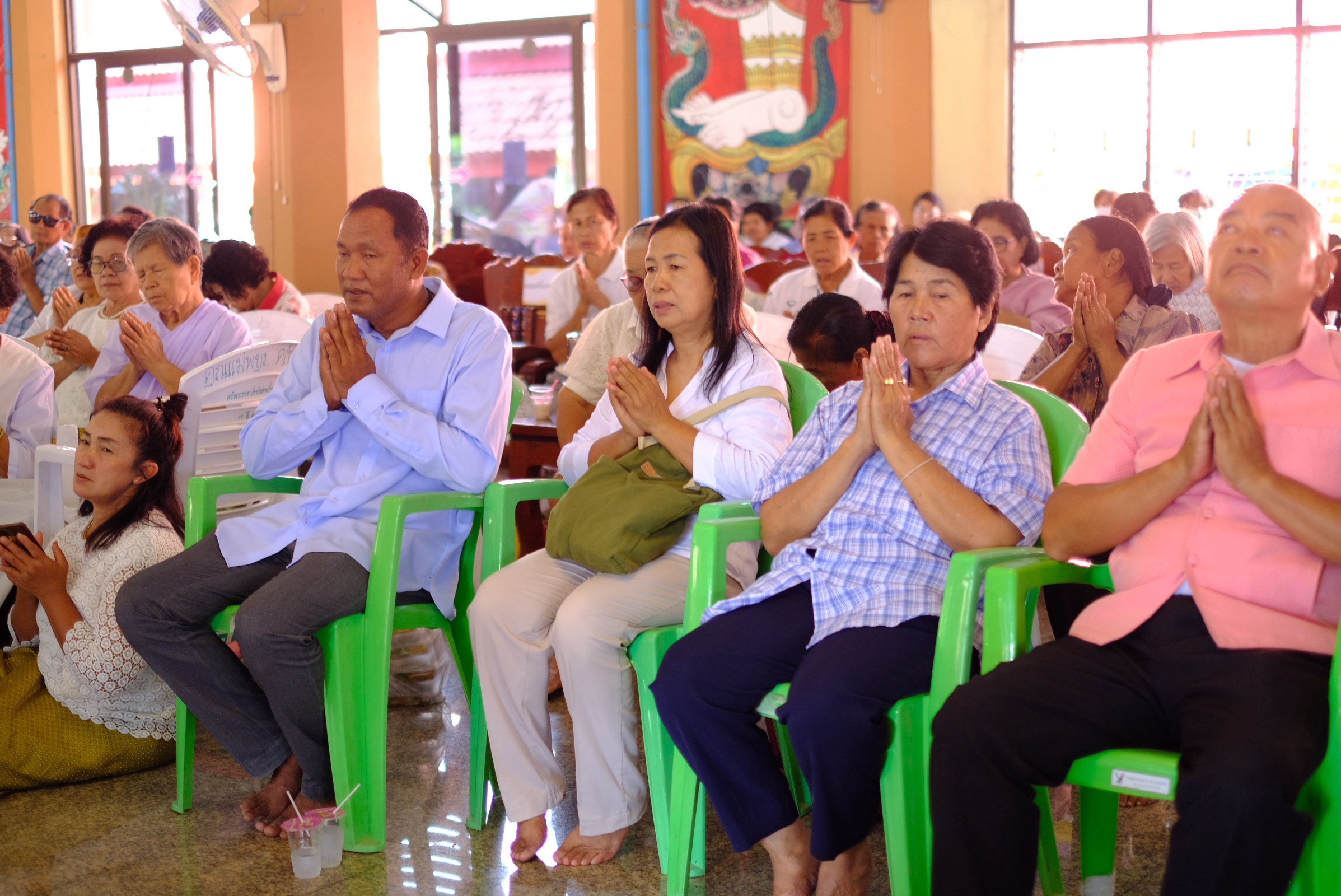 ภาพร่วมพิธีกรรมวัดบ่อตะกั่วพุทธาราม