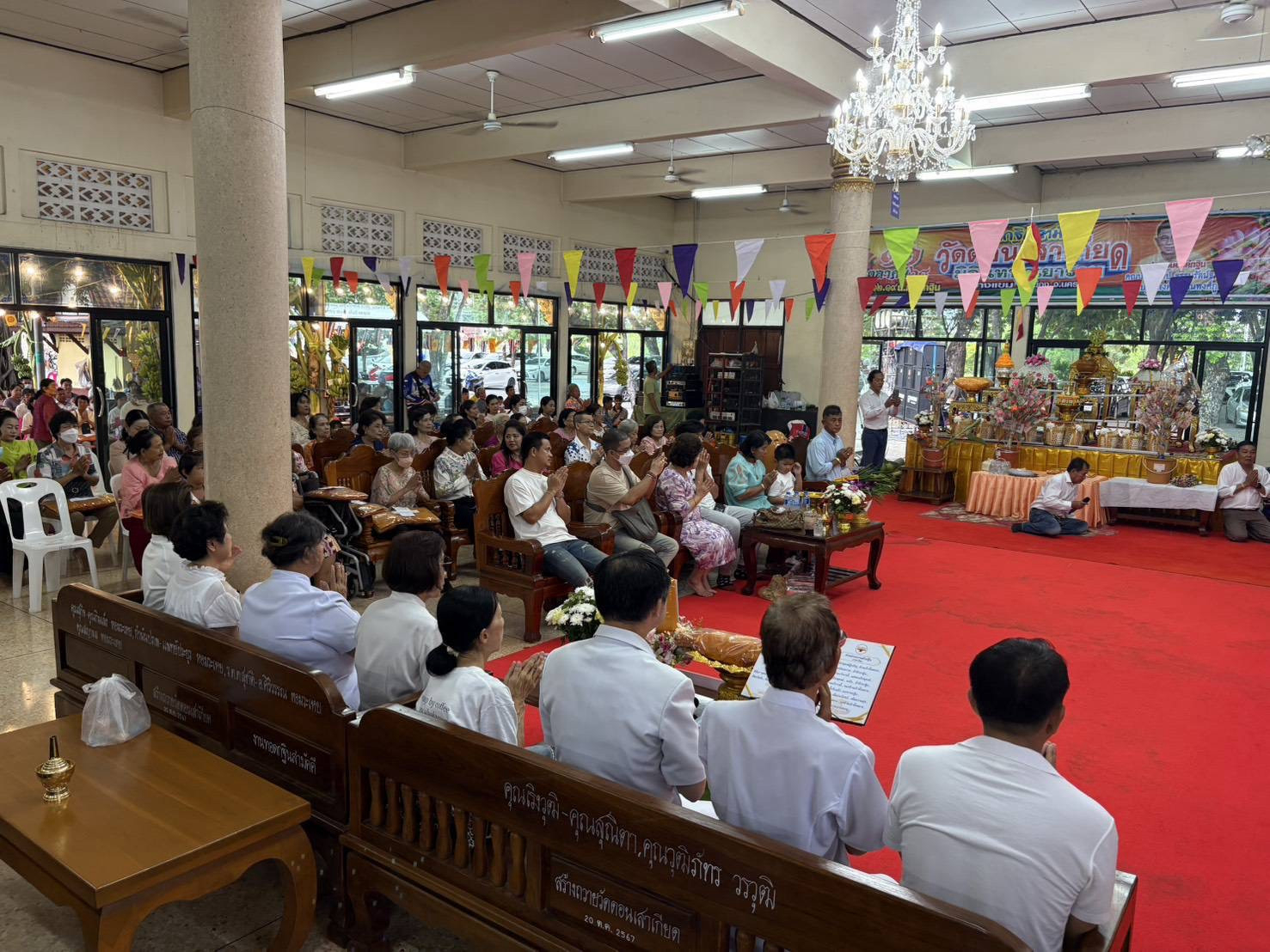 ภาพร่วมพิธีกรรมวัดดอนเสาเกียดมิลินทบุณยาราม
