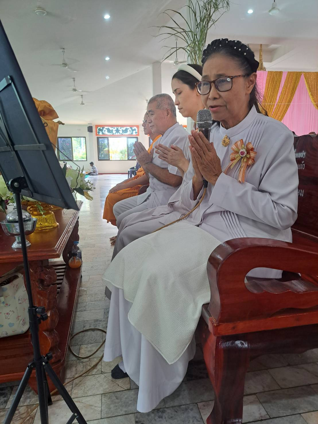 ภาพกล่าวคำถวายกฐินวัดเกษมสุริยัมนาถ