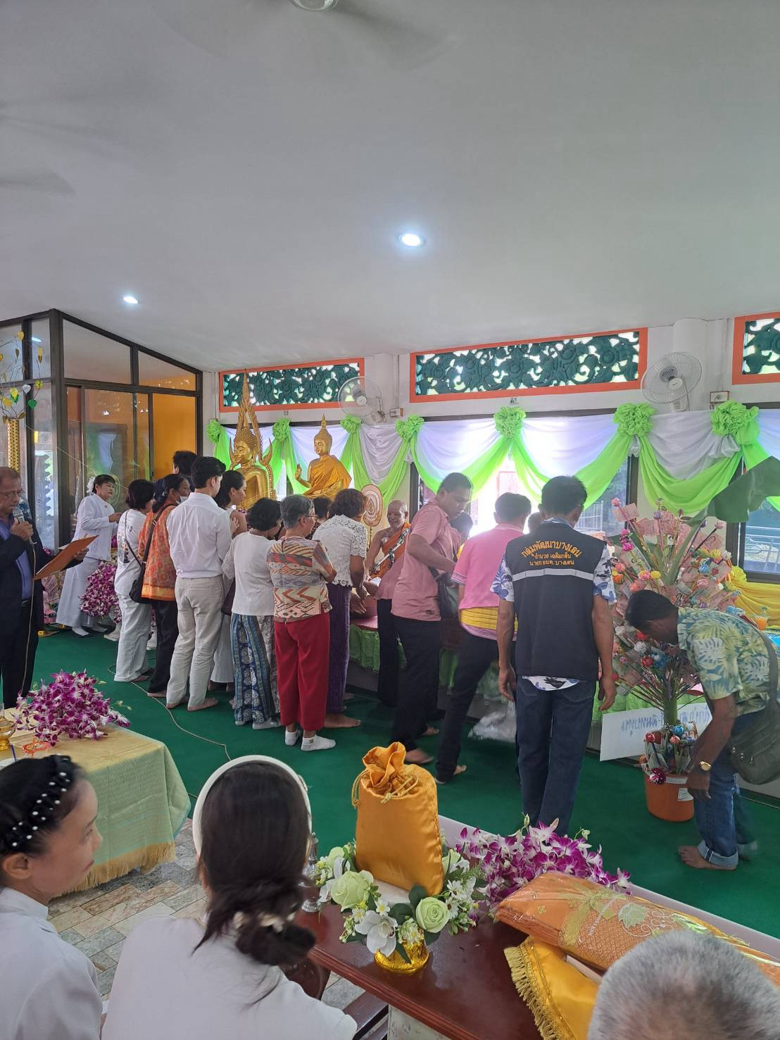 ภาพร่วมพิธีกรรมวัดเกษมสุริยัมนาถ