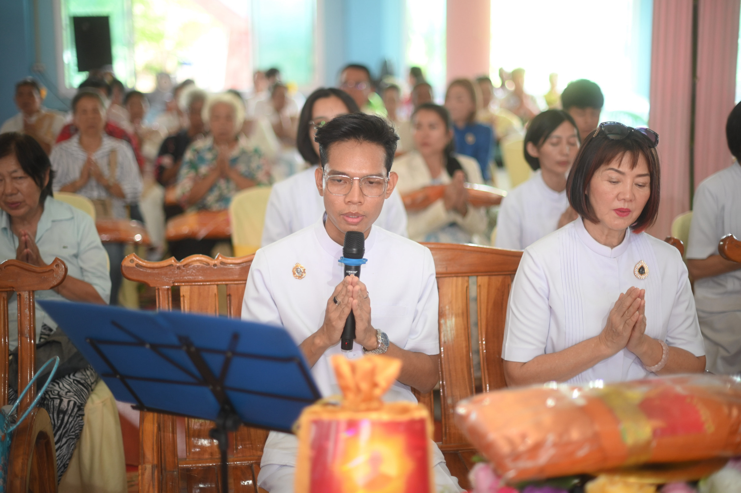 ภาพกล่าวคำถวายกฐินวัดถ้ำธรรมโอสถ